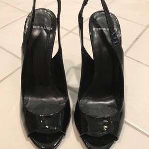 Pierre Hardy black slingback sandals